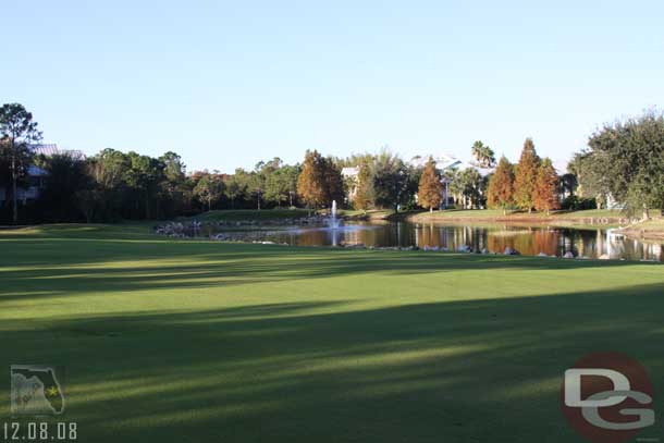 We start off the morning on the links at Lake Buena Vista