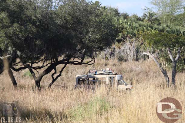 Spotted a tour out on the savanna