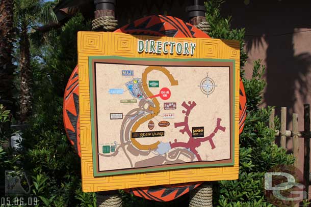 A resort map