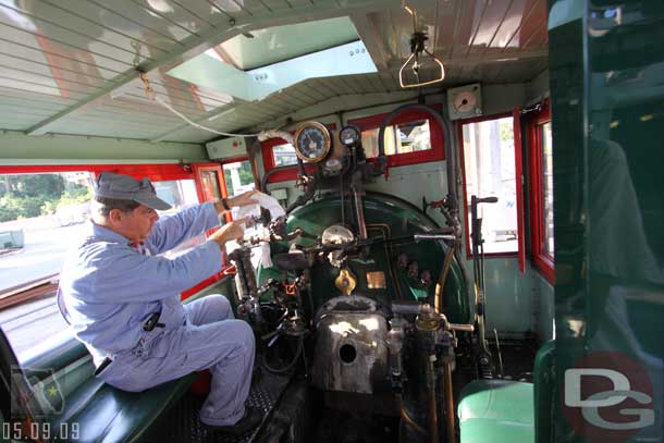 We spent a good amount of time up in the cab learning about all the controls