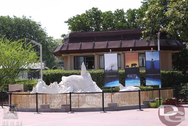 The sand display for the Disney Earth film