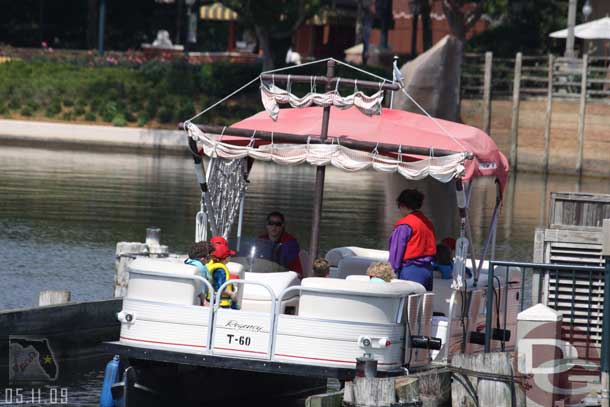 Upon a closer look it was a pirate cruise (World Showcase had not officially opened yet, it was still a little before 11am)