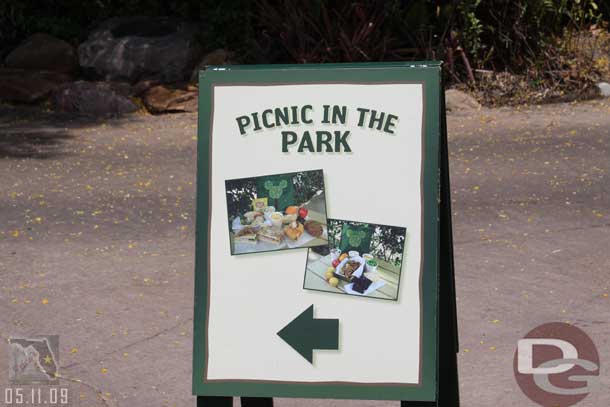 Spotted the new dinning option at Animal Kingdom, Picnic in the Park.