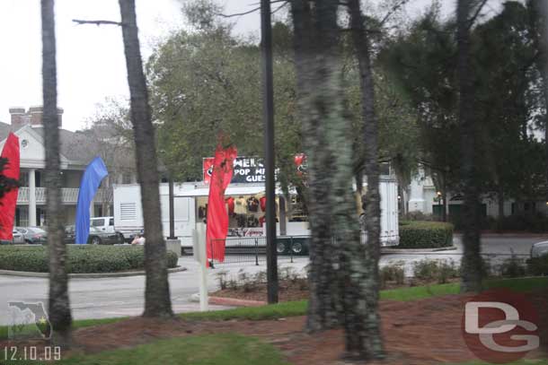 There was a merchandise trailer set up on the far side of the resort for the Pop Warner group.