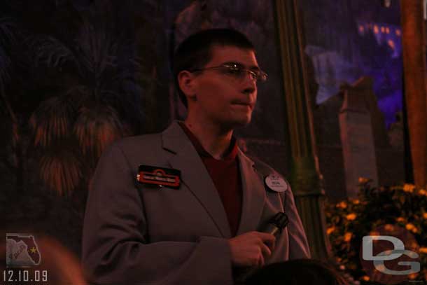 We next headed to the Great Movie ride (since it was raining out).  Noticed the button the CMs were wearing.. 