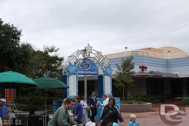 A new, larger entrance for the American Idol audition area.  