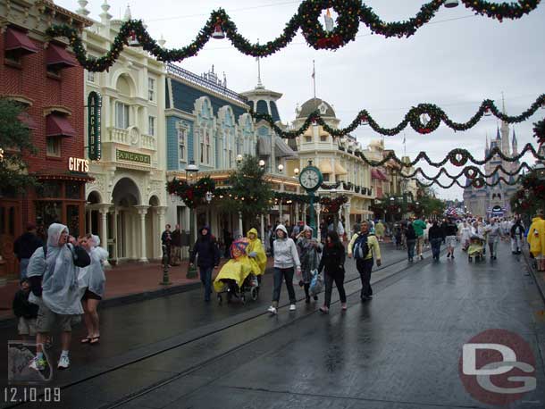 We then headed down the street, which cleared quickly since it was raining pretty good.