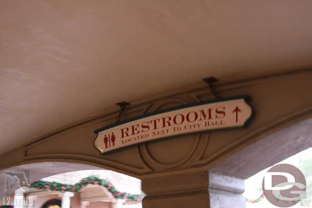 Never noticed this sign before.. its as you are about to enter Main Street from the train tunnel.