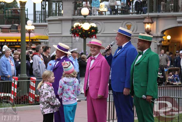 The Dapper Dans out for the Flag Retreat