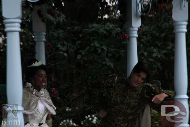 The Princess and the Frog Meet and Greet (a little dark but better than the rain shot the other day).