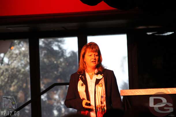 The first speaker of the morning was Lisa Borotkanics who is the manager of Holiday Services.
