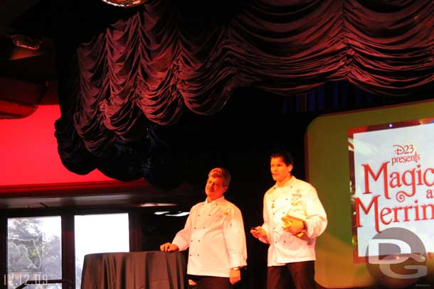 Next up were two of the resorts top pastry chefs - Erich Herbitchek(left) from the Grand Floridian and Stefan Riemer(right) from the Yacht and Beach Club 