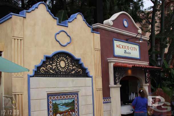 The latest rumor I heard is this is staying for a while since they are going to rebuild the restaurant on the water side of the walkway.