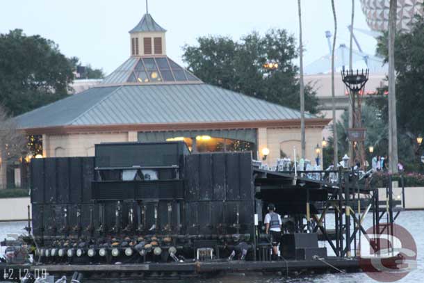 Noticed them out working on one of the barges (well setting it up for the evening)