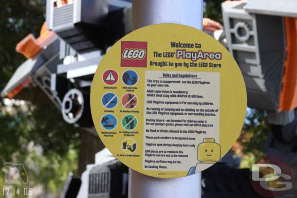 The rules for the Lego playground