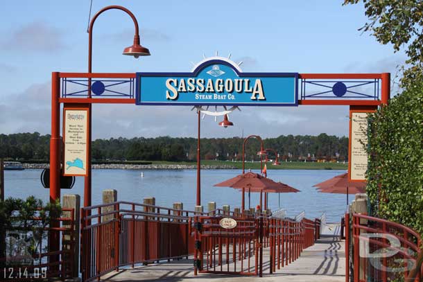 The boat dock near Pleasure Island is open.