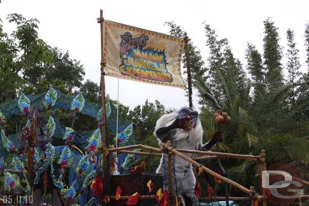 We concluded our Animal Kingdom trip with the parade.