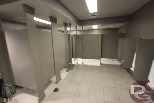 As I mentioned earlier the restrooms on the West, Art Gallery side, have been redone.  Here is a quick shot since there was no one visible/around (sorry its out of focus...