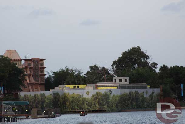 The new restaurant in front of Mexico is moving along.  You really cannot see too much with the screen they have around it.