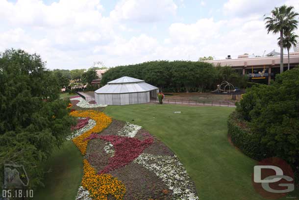 The garden and butterfly area are being dismantled.