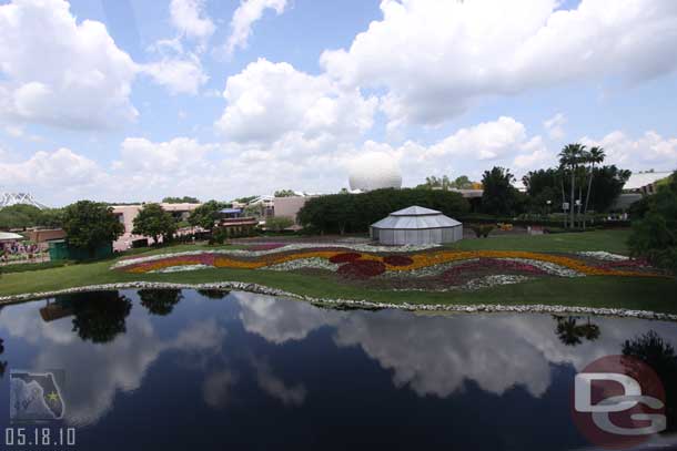 A couple shots of the flower beds before those are changed out.