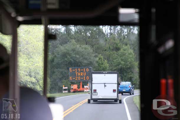 Looks like they are going to be re-surfacing the road that runs by Fort Wilderness and Osprey Ridge.