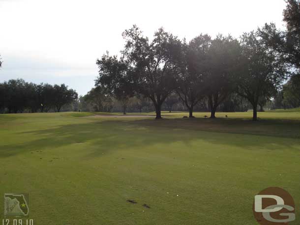 Approaching the green on number 8.