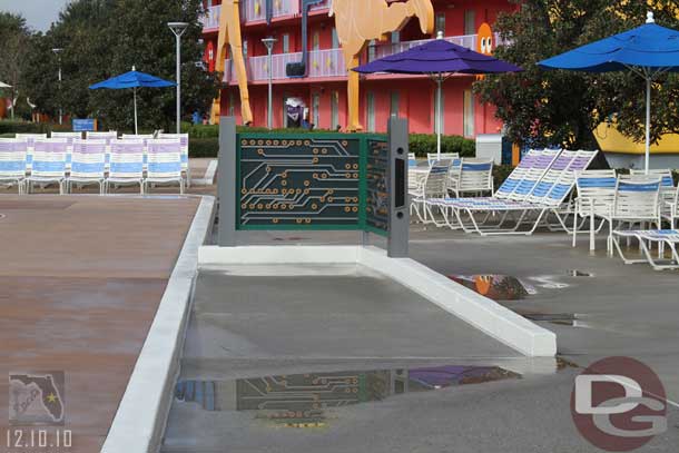 The accessibility ramp for the pool.