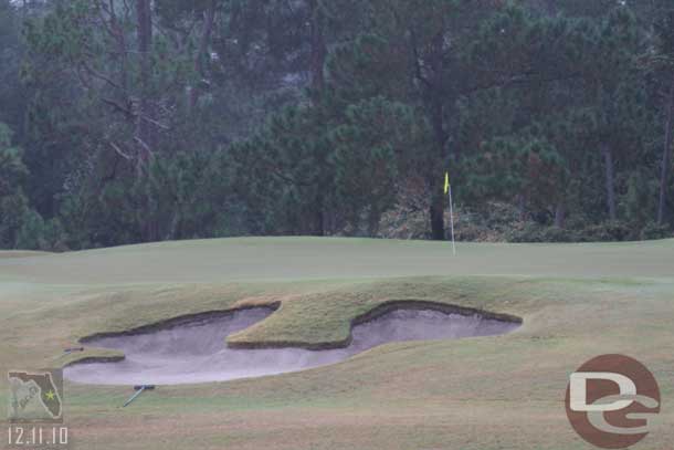 For those that care.. I managed to avoid the bunker and hit the edge of the green.. still took a four though thanks to my stellar putting.