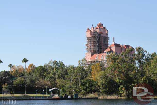 Since the bus let us off near the charter bus area (seemed to be the new common drop off area for Disney buses) we hiked to the Boardwalk vs around the lake to the boat dock.