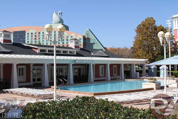 The quiet pool at the Boardwalk.