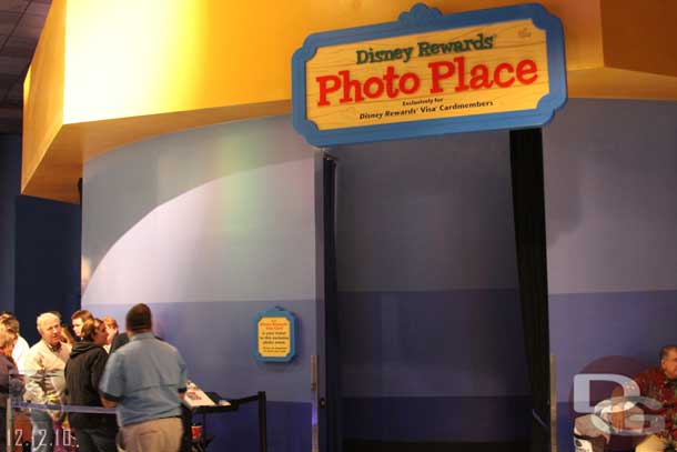 The Disney Visa photo place has a larger more permanent looking sign now.