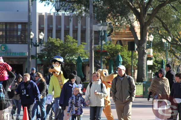 Spotted characters out in the central plaza with costumes I had not seen.