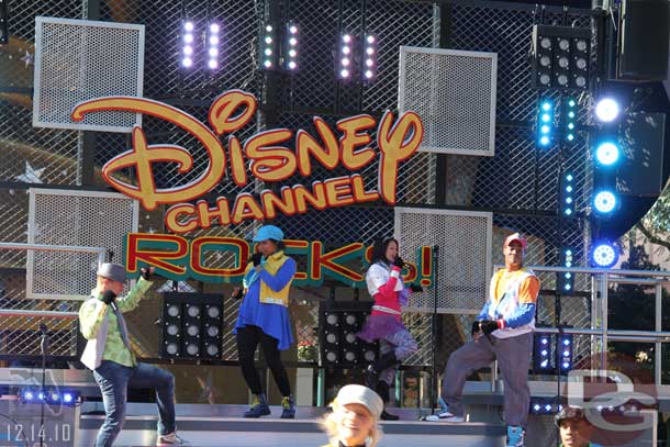 The Disney Channel Rocks show going on.