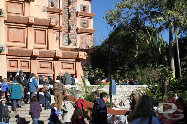 The Mariachi Cobre were performing up on the second level.