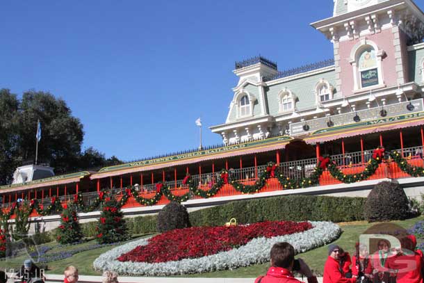 Arriving at the Magic Kingdom.