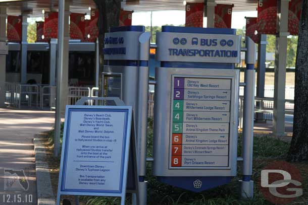 The EPCOT transportation information