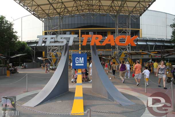 First stop Test Track to find the rest of my group.