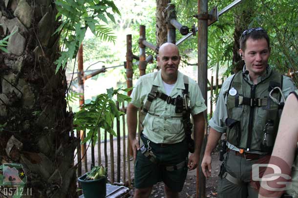 We were met by a specialist who works with the hippos