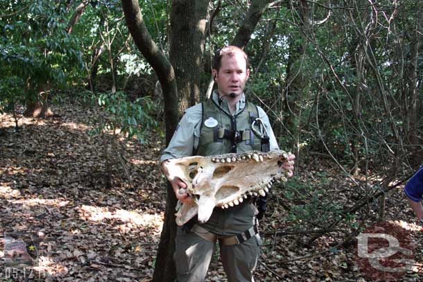 We continued through the forest and came upon another marker.