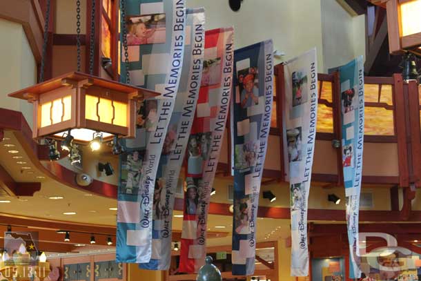 Thought this looked odd to have so many banners in such a small space.