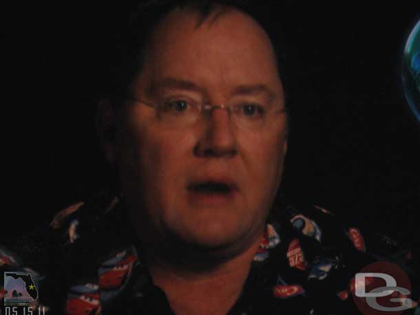 John Lasseter during a video clip.