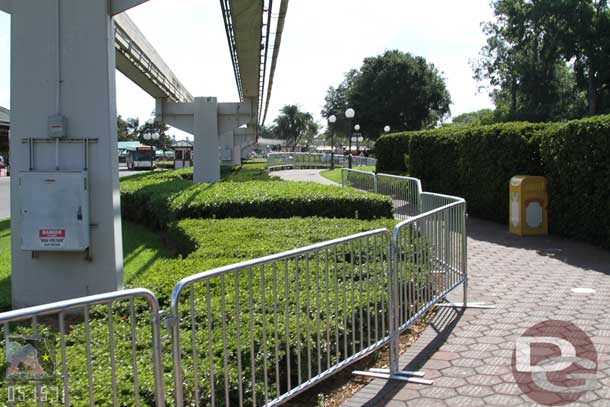 Better shots of the temporary barriers I showed at the beginning of the day.