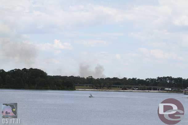 Spotted a fire off toward Fort Wilderness