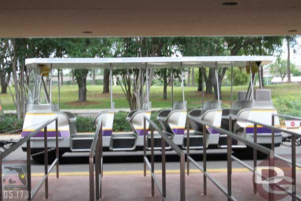 Noticed some EPCOT trams still do not have doors, all the others seemed to that I saw.