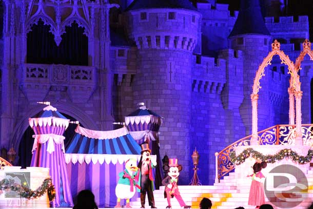 Some picture from Cinderellas Holiday Wish (the castle lighting event).  It appeared to be the same as years past.