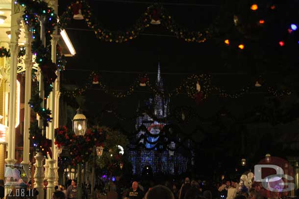 The garlands get in the way of the Magic, Memories and You from this angle.