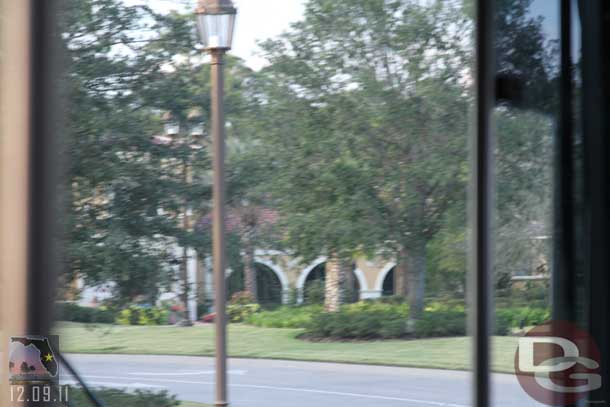 From the bus you really could not see much beyond the gate.