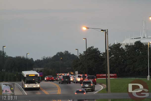 A traffic jam to get into the Contemporary this evening.