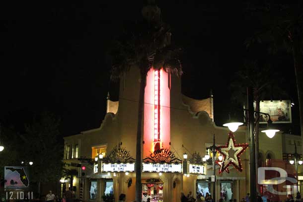 The Studios Carthay Circle.  (the same building will be the center piece of Buena Vista Street at Disney California Adventure)